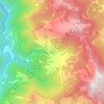 Mappa topografica Torrio, altitudine, rilievo