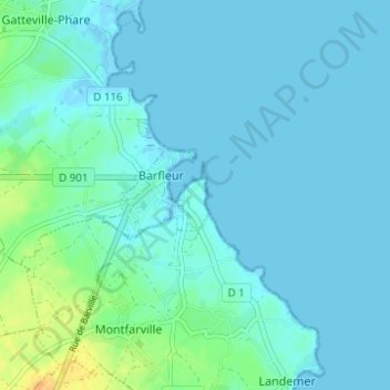 Mappa topografica Le Cracko, altitudine, rilievo