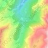 Mappa topografica La Giettaz, altitudine, rilievo