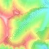 Mappa topografica Bobohalma, altitudine, rilievo