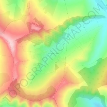 Mappa topografica Bobohalma, altitudine, rilievo