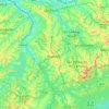 Mappa topografica Diadema, altitudine, rilievo