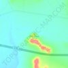 Mappa topografica Pike's Peak, altitudine, rilievo
