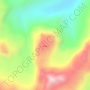 Mappa topografica Pacollo, altitudine, rilievo