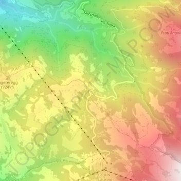 Mappa topografica Nigerpass, altitudine, rilievo