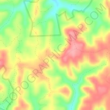 Mappa topografica Double Small Arches, altitudine, rilievo