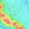 Mappa topografica Achterberg, altitudine, rilievo