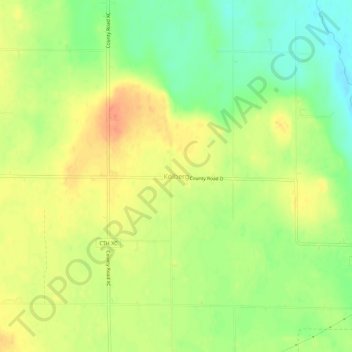 Mappa topografica Kolberg, altitudine, rilievo
