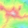 Mappa topografica Mont Nery, altitudine, rilievo