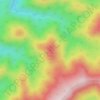 Mappa topografica Entoto Knob, altitudine, rilievo