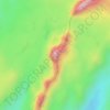 Mappa topografica Cerros de Bocagrande, altitudine, rilievo