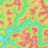 Mappa topografica Swandale, altitudine, rilievo