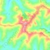 Mappa topografica Solfanuccio, altitudine, rilievo