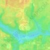 Mappa topografica Frink, altitudine, rilievo