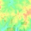 Mappa topografica Fawn, altitudine, rilievo