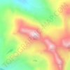 Mappa topografica Mount Cleveland, altitudine, rilievo