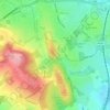 Mappa topografica Rednal Hill, altitudine, rilievo