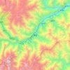 Mappa topografica 理县, altitudine, rilievo