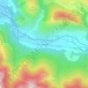 Mappa topografica La Crouzette, altitudine, rilievo
