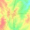 Mappa topografica Mexia, altitudine, rilievo