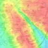 Mappa topografica La Gouachère, altitudine, rilievo