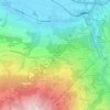 Mappa topografica Le Fréney, altitudine, rilievo