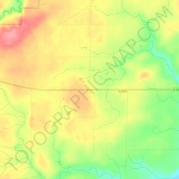 Mappa topografica Nisula, altitudine, rilievo