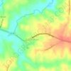 Mappa topografica Buckingham Courthouse Historic District, altitudine, rilievo