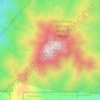 Mappa topografica San Miguel Mountain, altitudine, rilievo