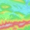 Mappa topografica Les Rousseou, altitudine, rilievo