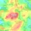 Mappa topografica Gobblers Knob, altitudine, rilievo