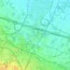 Mappa topografica Mancasale, altitudine, rilievo