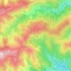 Mappa topografica La Batie, altitudine, rilievo