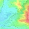 Mappa topografica Monteils, altitudine, rilievo