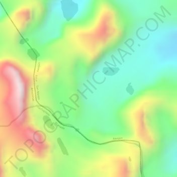 Mappa topografica Jacinto, altitudine, rilievo