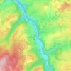Mappa topografica Le Pont, altitudine, rilievo