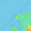 Mappa topografica Cape Edensaw, altitudine, rilievo