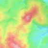Mappa topografica La Poule, altitudine, rilievo