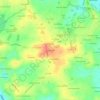 Mappa topografica Montrobert, altitudine, rilievo