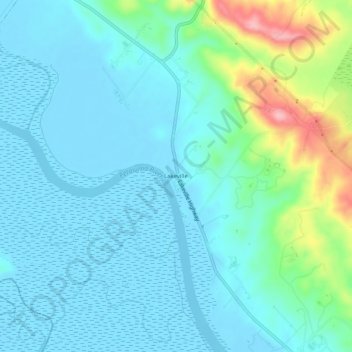 Mappa topografica Lakeville, altitudine, rilievo