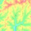 Mappa topografica Ocie, altitudine, rilievo