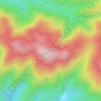 Mappa topografica Mount Upao, altitudine, rilievo