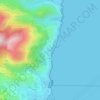Mappa topografica Pietranera, altitudine, rilievo