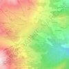 Mappa topografica Les Crevasses, altitudine, rilievo