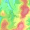 Mappa topografica La Perche, altitudine, rilievo