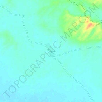 Mappa topografica Kinjari, altitudine, rilievo