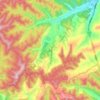 Mappa topografica 玉华, altitudine, rilievo