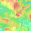 Mappa topografica Masmolène, altitudine, rilievo