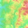 Mappa topografica La Plante, altitudine, rilievo