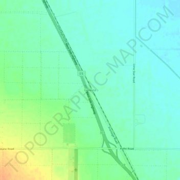 Mappa topografica Genevra, altitudine, rilievo